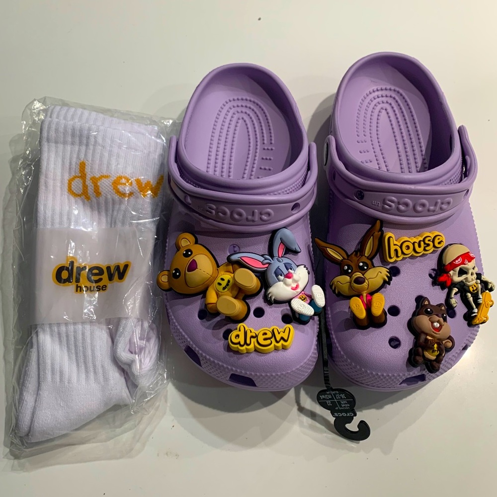NWT Justin Bieber Drew House x Crocs